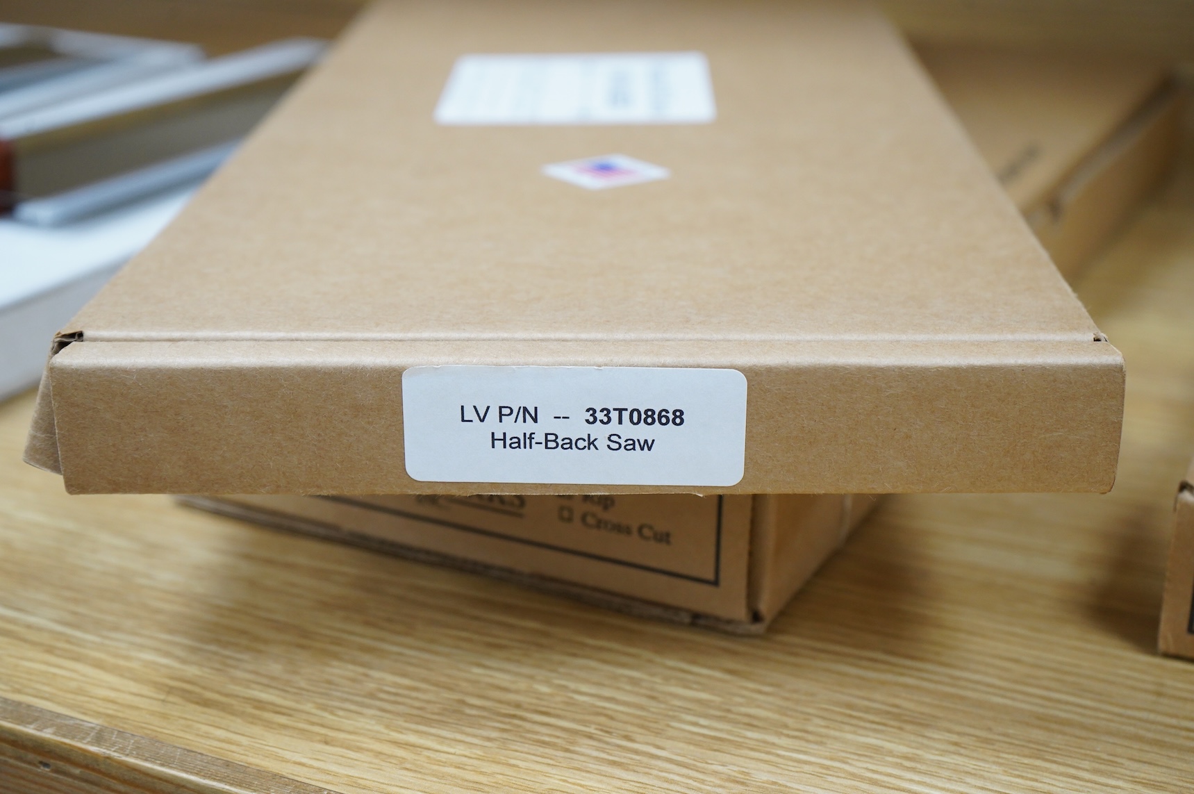 A boxed U.S. Wenzloff & Sons handmade half-back saw (33T0868)